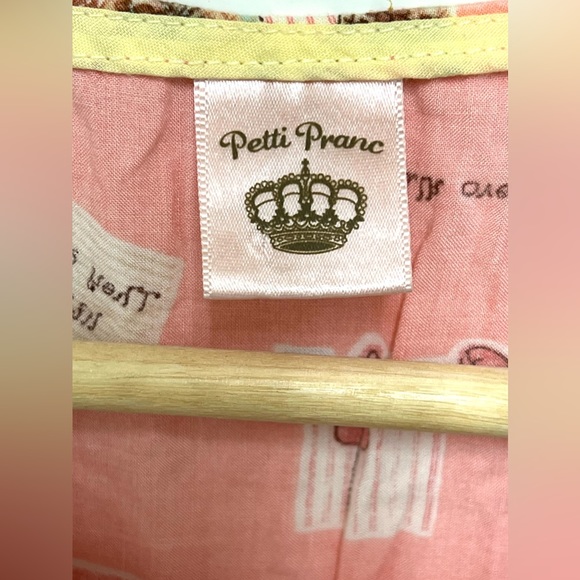 Petti Pranc Morning Star Women's Pink Nightgown Short Sleeves Size S - Picture 5 of 8